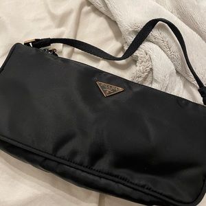 Prada nylon tessuto bag gold hardware